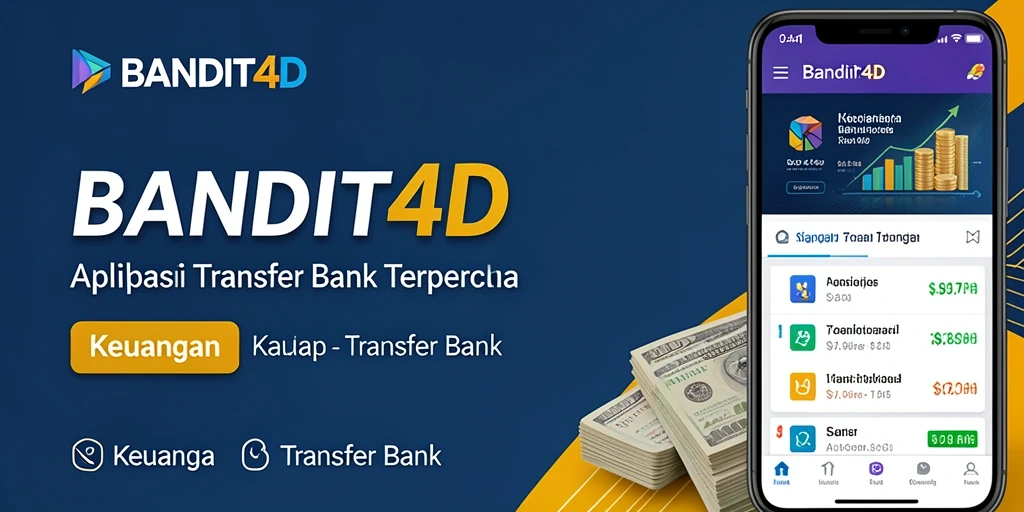 Tampilan antarmuka aplikasi BANDIT4D untuk transfer bank