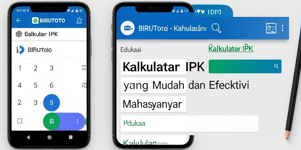 Tampilan antarmuka BIRUTOTO yang intuitif dan fungsional untuk Kalkulator IPK.