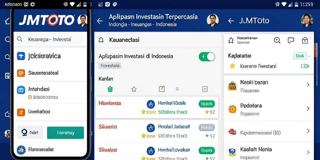 Tampilan antarmuka JMTOTO yang modern dan intuitif untuk investasi.