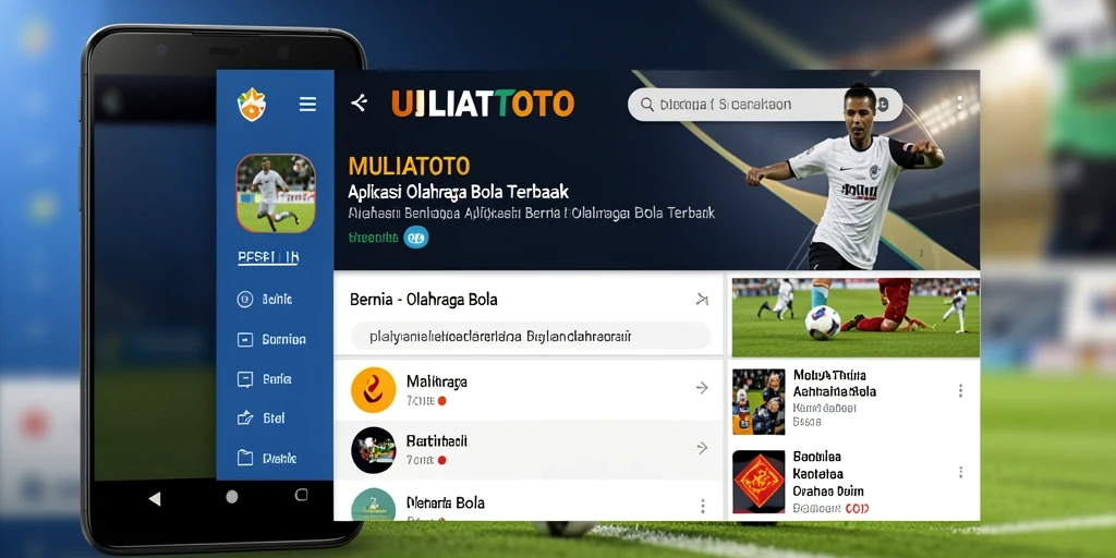 Tampilan antarmuka bersih dan fitur berita terbaru.