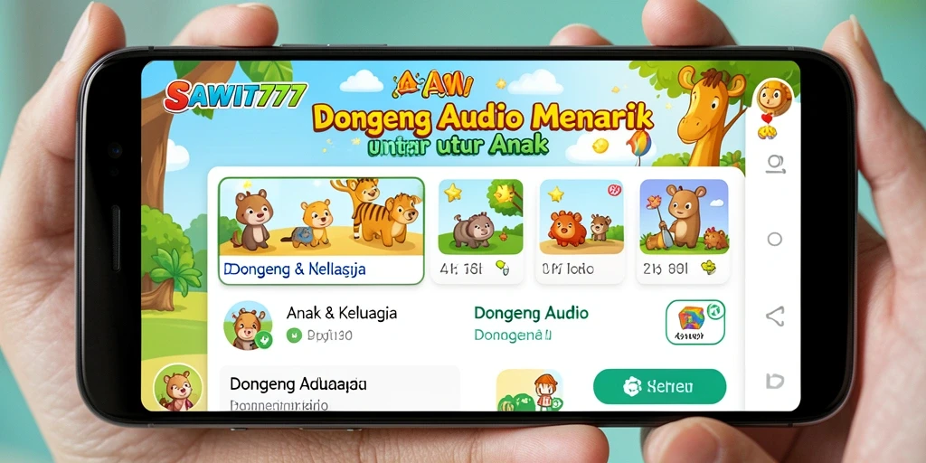 Antarmuka SAWIT777 yang ceria dan ramah anak.