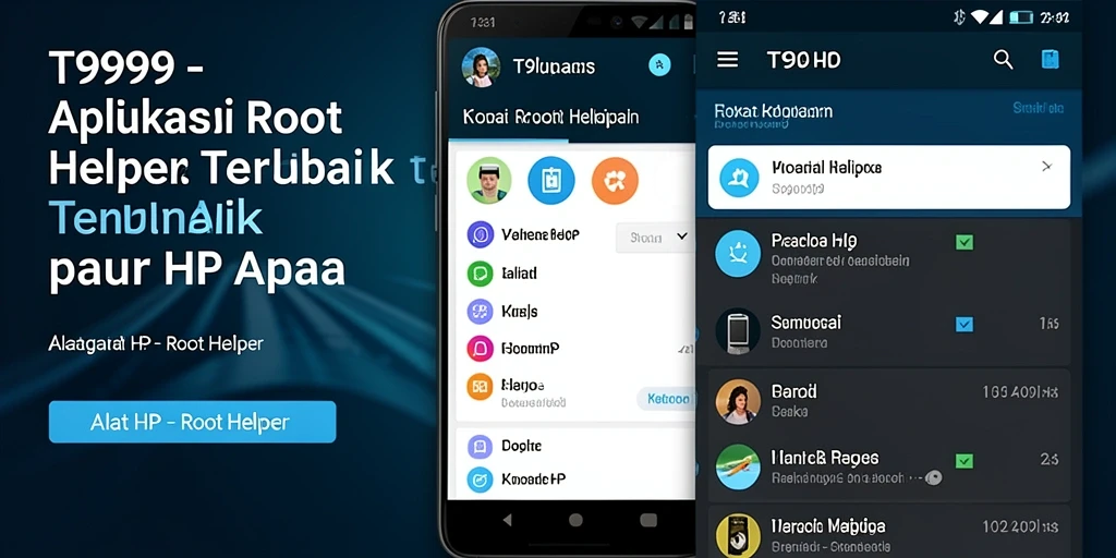 Antarmuka T9999 yang sederhana dan fungsional untuk pengelolaan root.