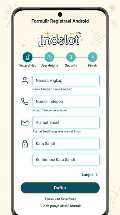 Panduan Registrasi Akun Baru indslot untuk Pengguna Android